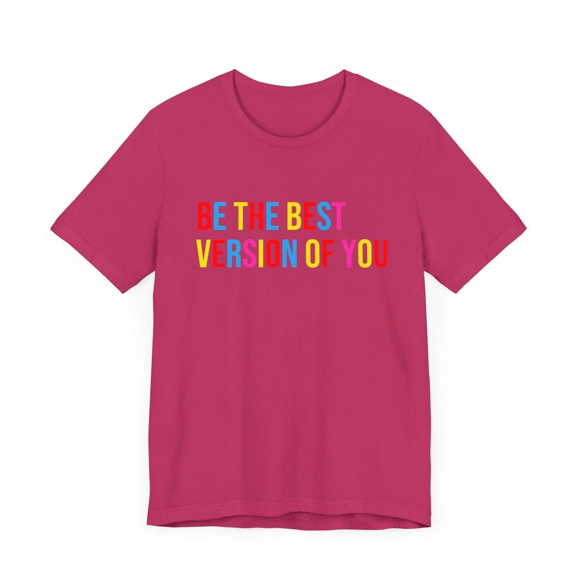 ✨ BE THE BEST VERSION OF YOU ✨ Unisex Jersey Tee 🌈 - Whippie's