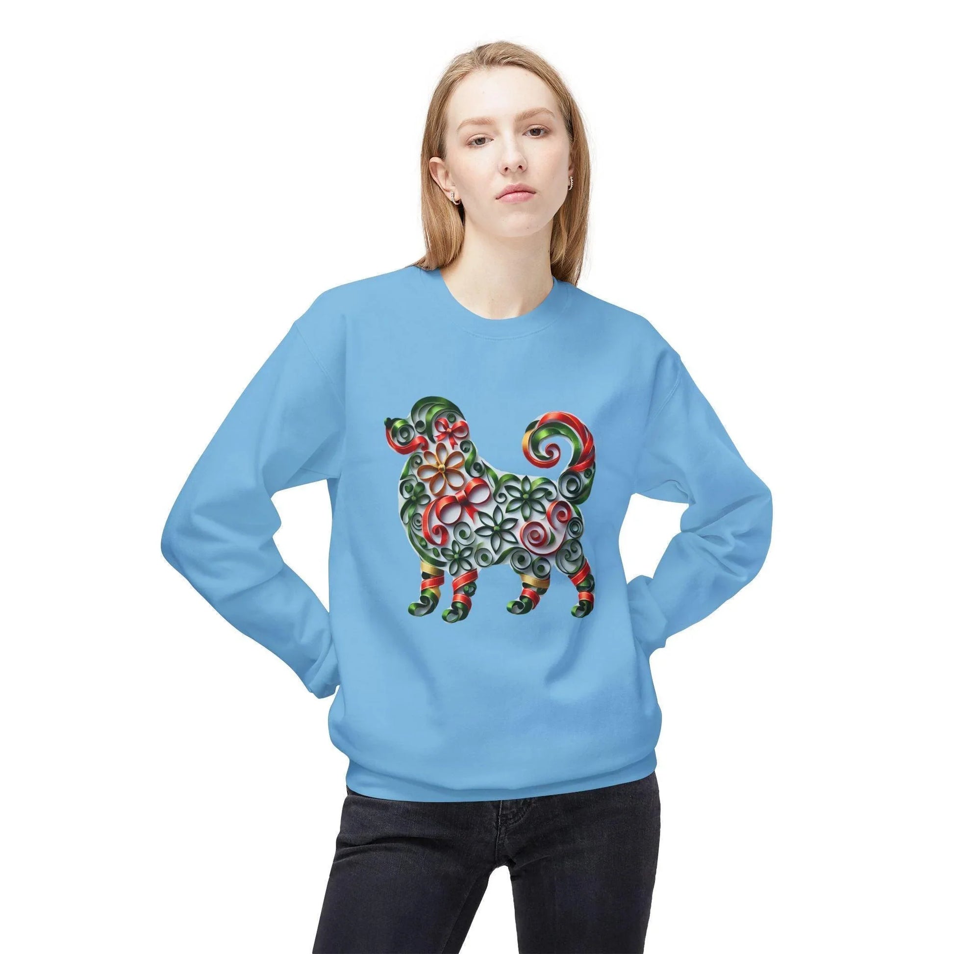 🐶 Merry Woofmas! 🎄 Unisex Fleece Sweatshirt 🎁 - Whippie's