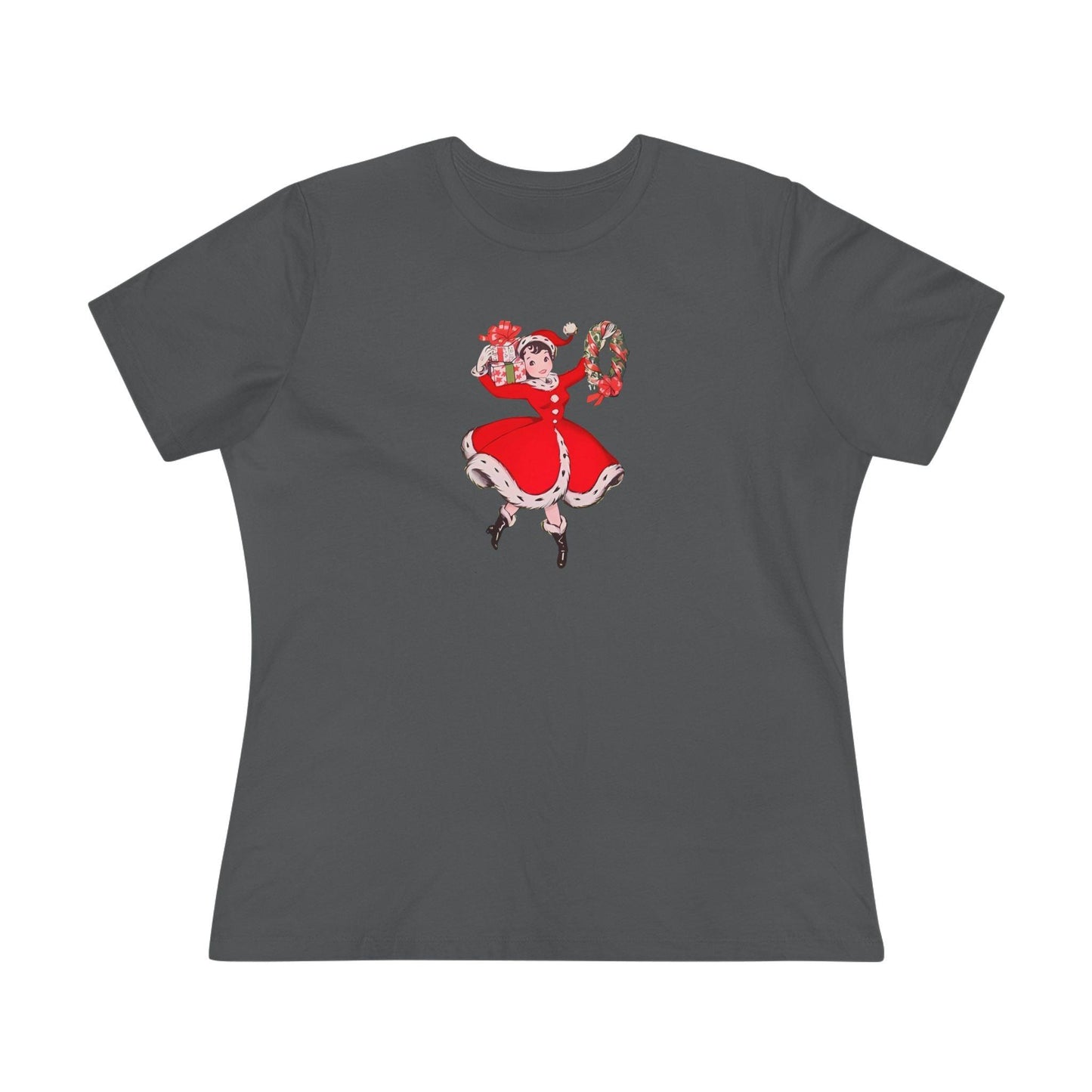 Retro Woman with Wreath - Women's Softstyle Tee - Whippie's