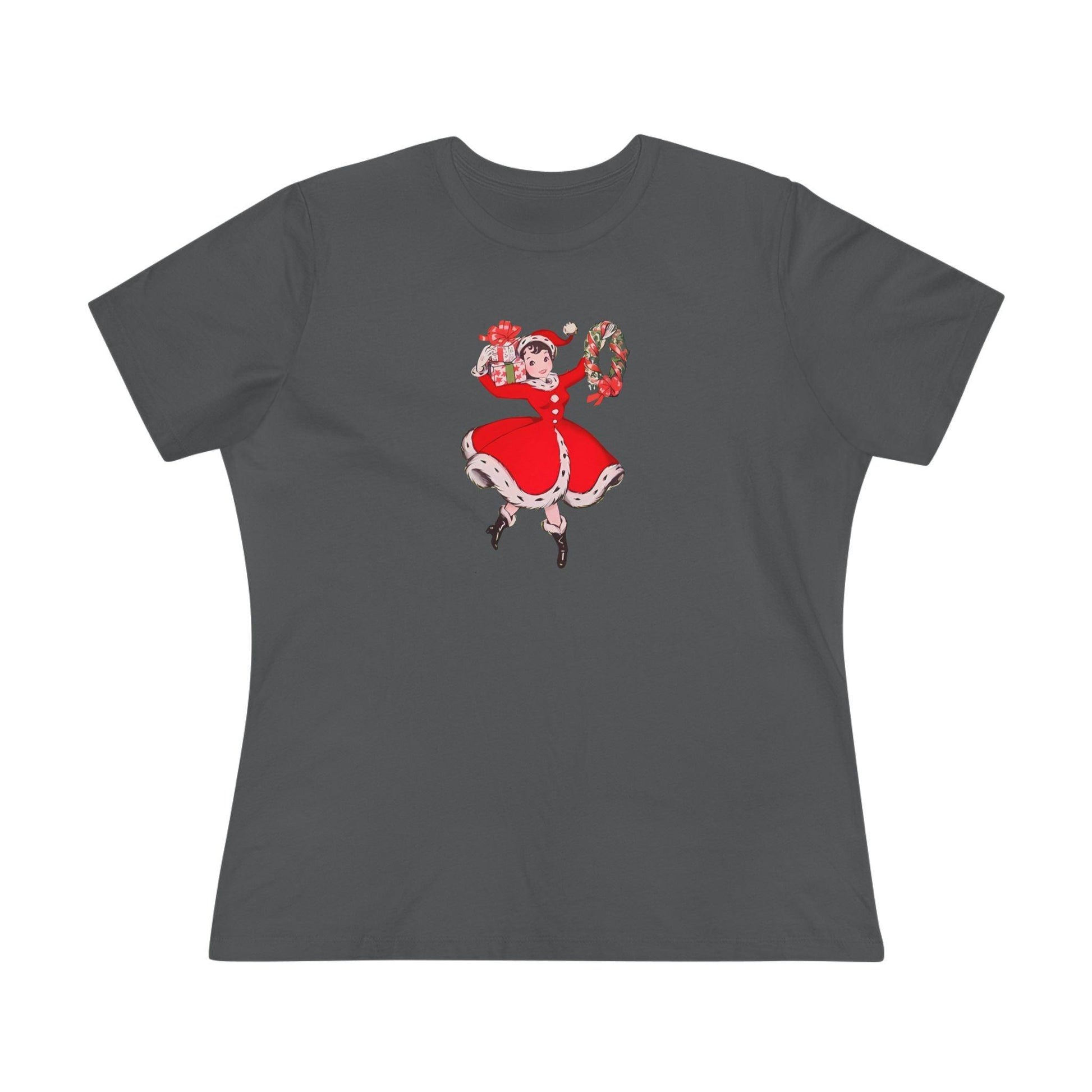 Retro Woman with Wreath - Women's Softstyle Tee - Whippie's