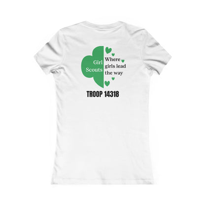 Personalized Girl Scout Trefoil Troop Tee | Girls Lead the Way - Women's
