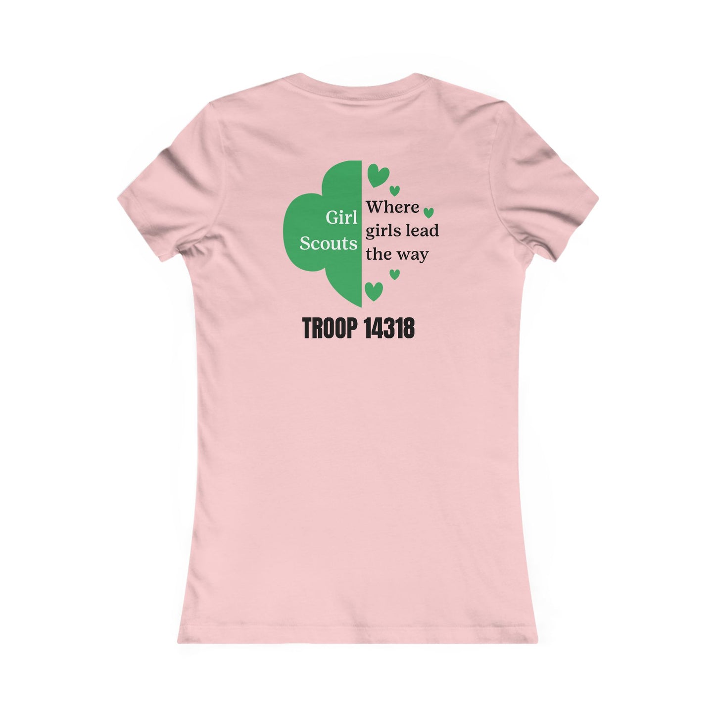 Personalized Girl Scout Trefoil Troop Tee | Girls Lead the Way - Women's