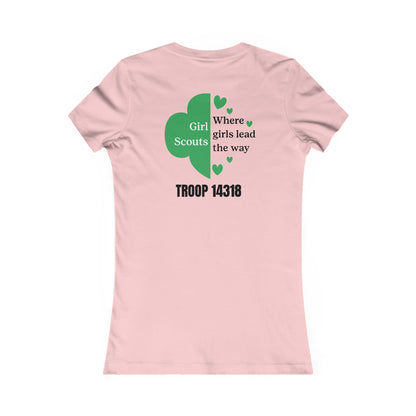 Personalized Girl Scout Trefoil Troop Tee | Girls Lead the Way - Women's