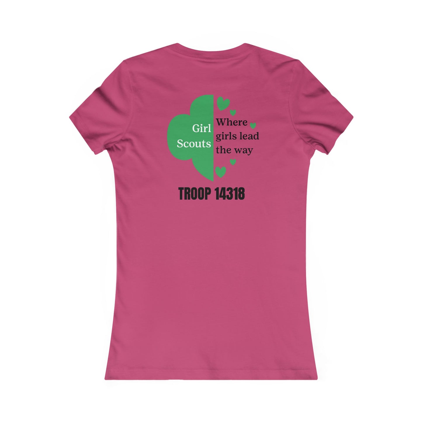 Personalized Girl Scout Trefoil Troop Tee | Girls Lead the Way - Women's