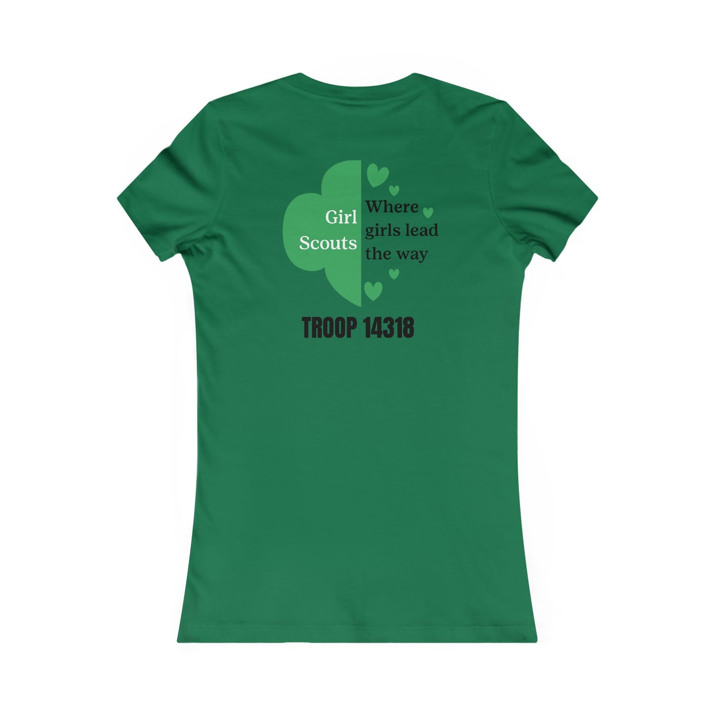 Personalized Girl Scout Trefoil Troop Tee | Girls Lead the Way - Women's