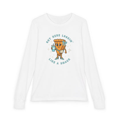 Pumpkin Pie Youth Shirt | Out Here Lookin’ Like a Snack Long Sleeve Tee