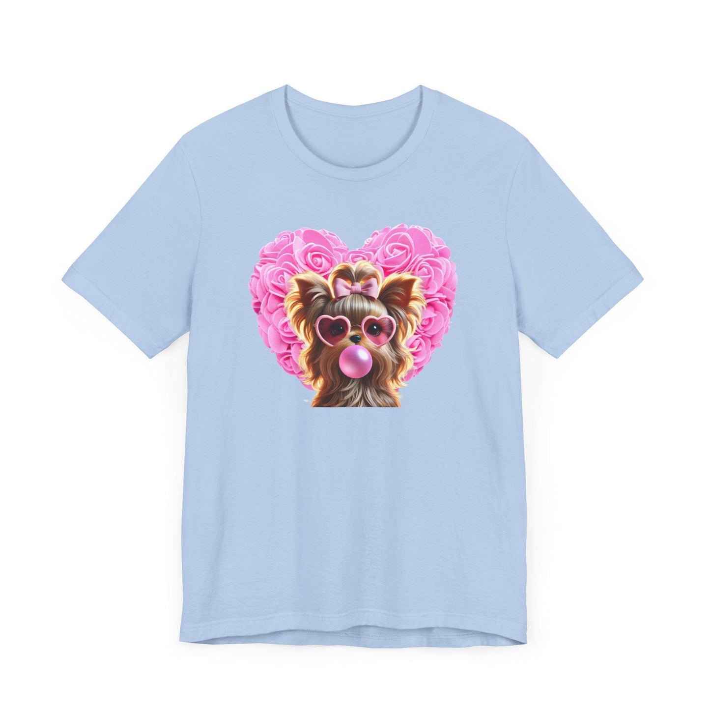 Yorkie Love Unisex Jersey Tee - 💖 Cuteness Overload! 💖 - Whippie's