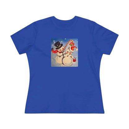 Snow Couple Mistletoe - Women's Tee - Whippie's