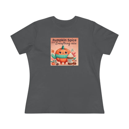 Cute Pumpkin: Pumpkin Spice and Everything Nice - Women's Softstyle Tee - Whippie's