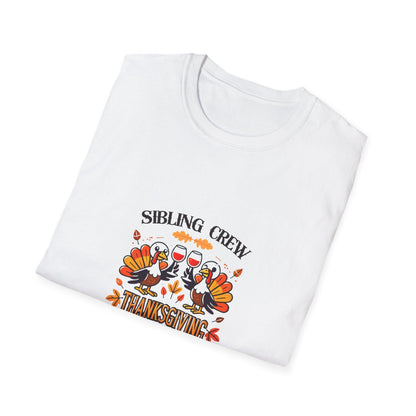Thanksgiving Sibling Crew - Wine Unisex T-Shirt - Whippie's