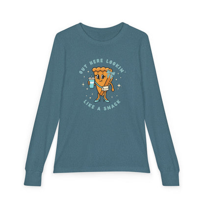 Pumpkin Pie Youth Shirt | Out Here Lookin’ Like a Snack Long Sleeve Tee