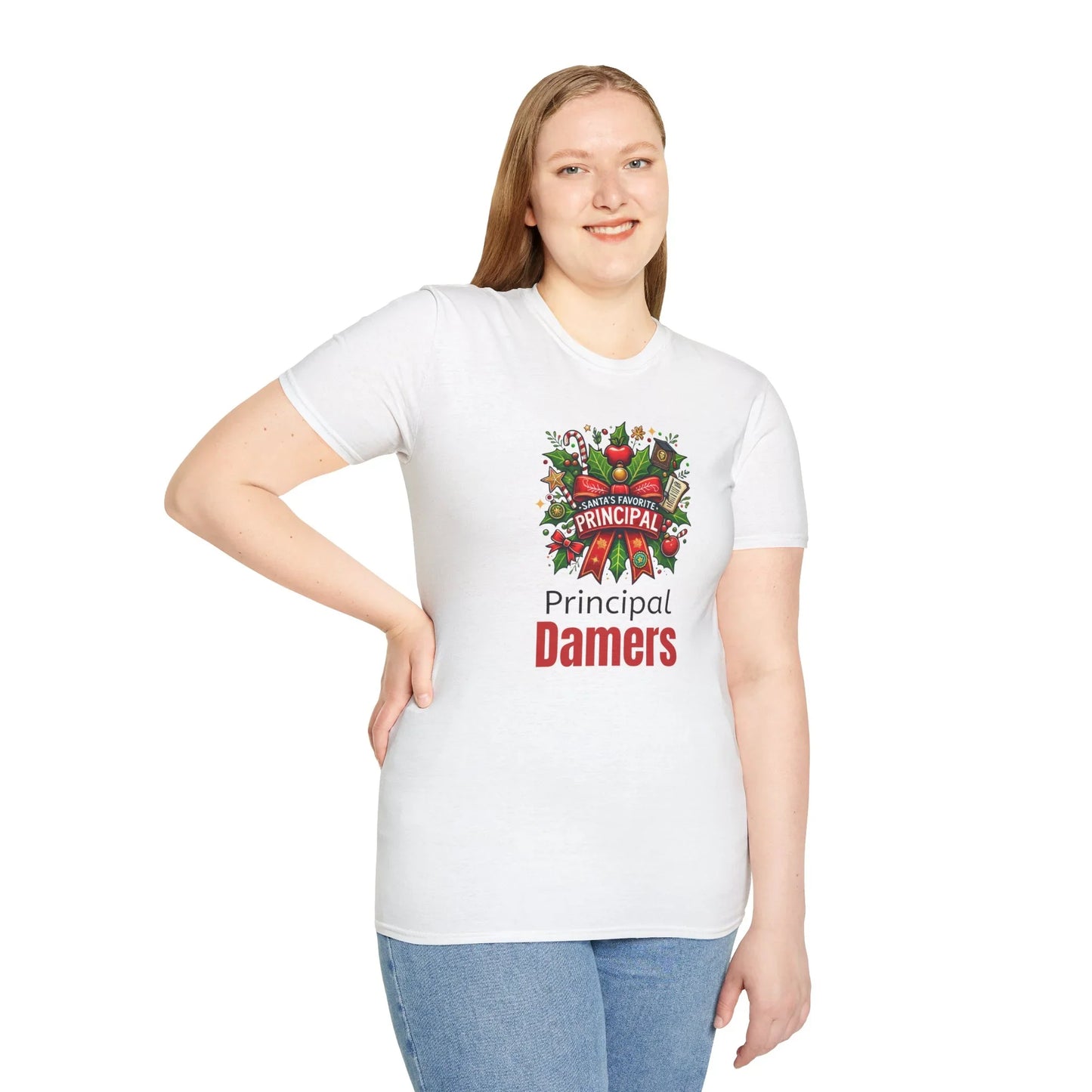 Santa™s Favorite School Principal Christmas Shirt | Unisex Tee