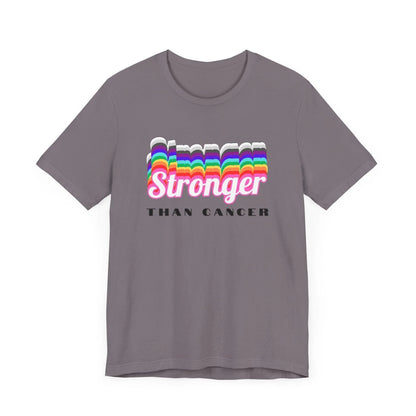 💪 Stronger Than Cancer 🎗️ Unisex Jersey Tee ✨ Show your support, wear your strength. - Whippie's
