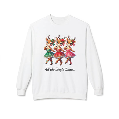 All the Jingle Ladies 🦌 🎅 Unisex Fleece Sweatshirt ✨ - Whippie's
