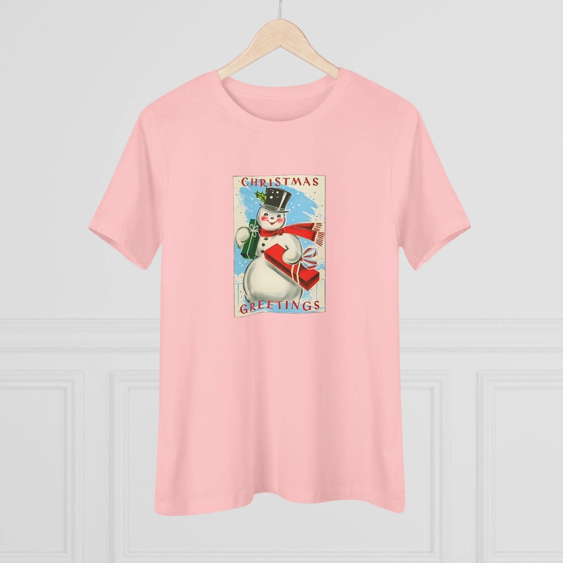 Christmas Greetings - Snowman - Women's Tee - Whippie's