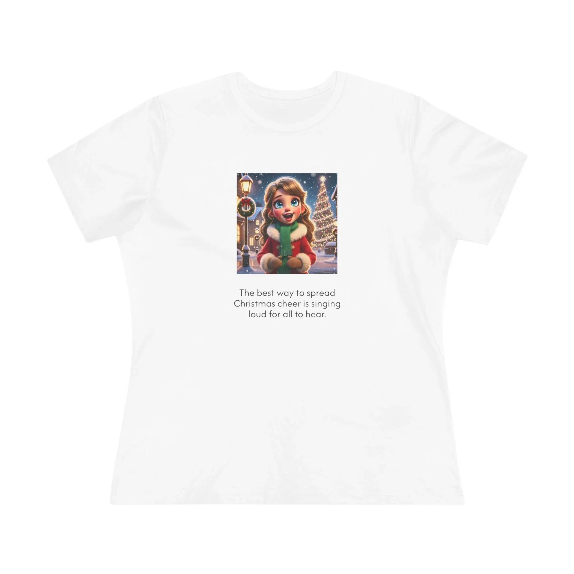 Caroler - Christmas Cheer - DBH Girl - Women's Softstyle Tee - Whippie's