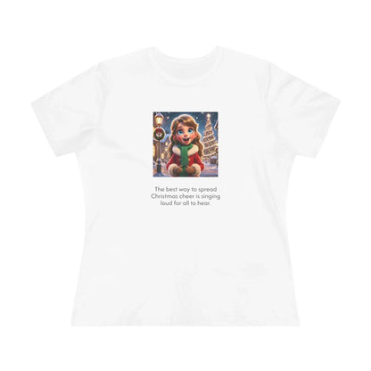 Caroler - Christmas Cheer - DBH Girl - Women's Softstyle Tee - Whippie's