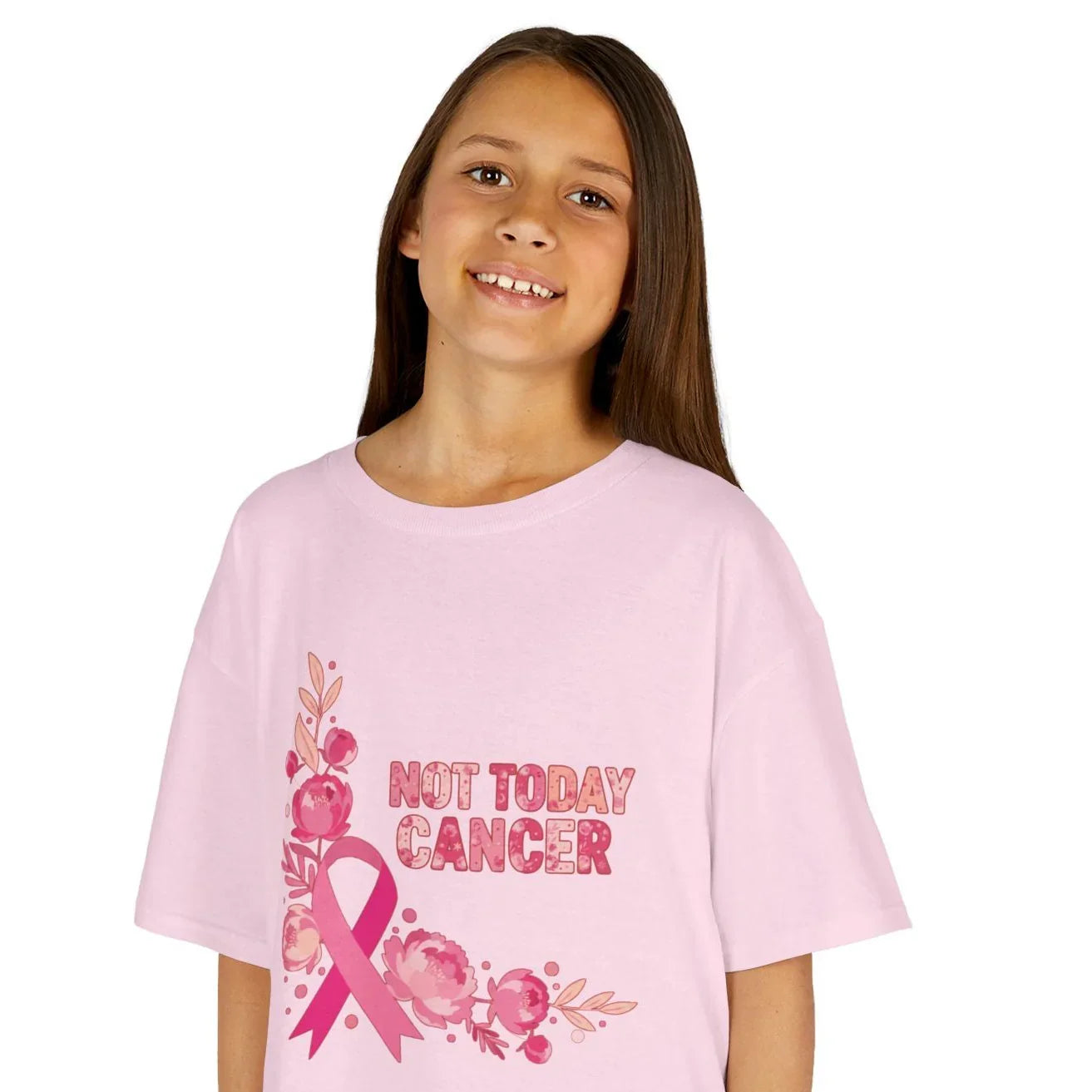 Lisa Whippie Fundraiser Breast Cancer Tee - Not Today Cancer Peony Youth