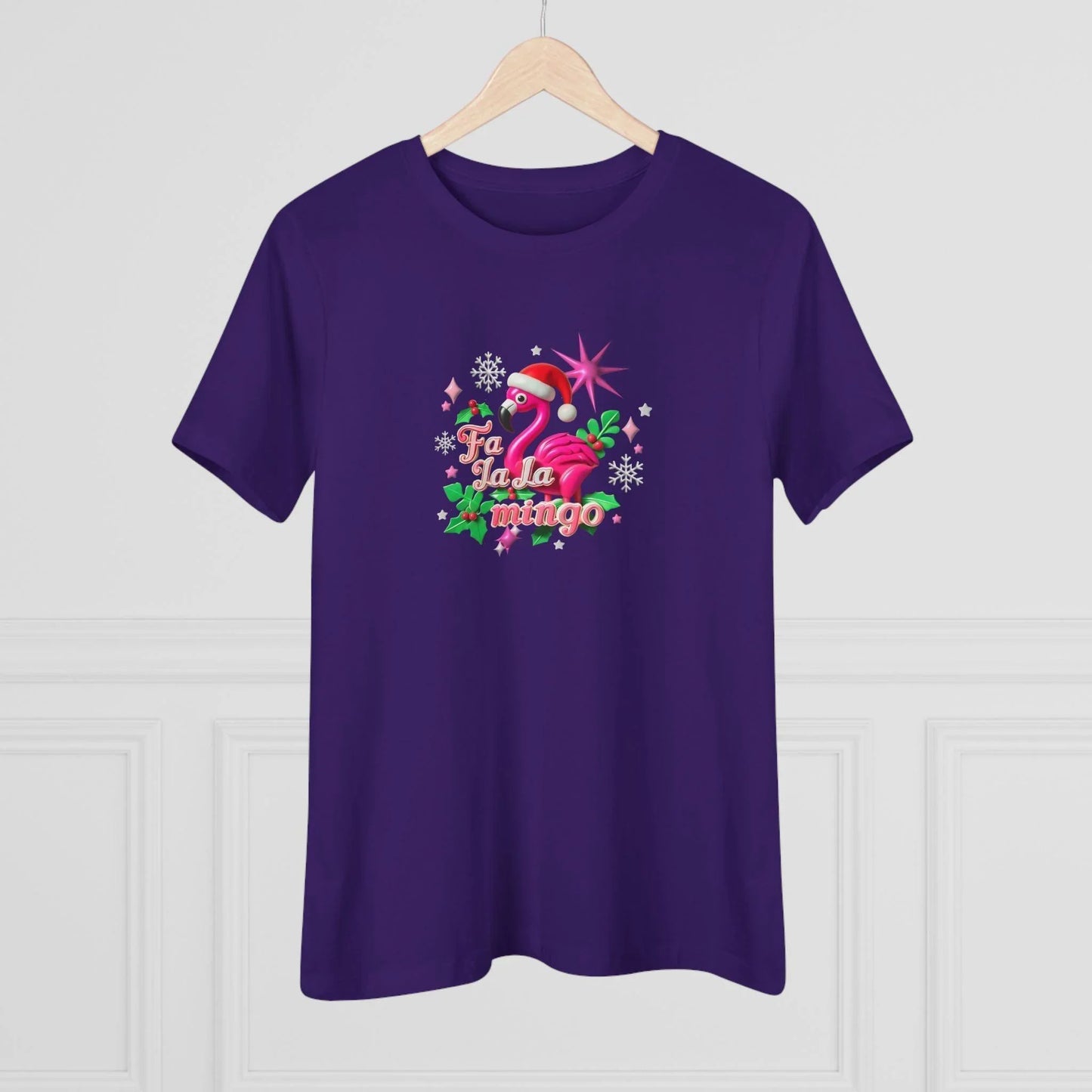 🦩🎅 Fa La La Mingo! ❄️🌟 - Women's Softstyle Tee - Whippie's
