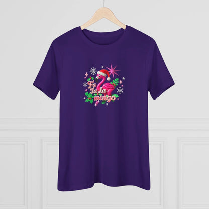 🦩🎅 Fa La La Mingo! ❄️🌟 - Women's Softstyle Tee - Whippie's