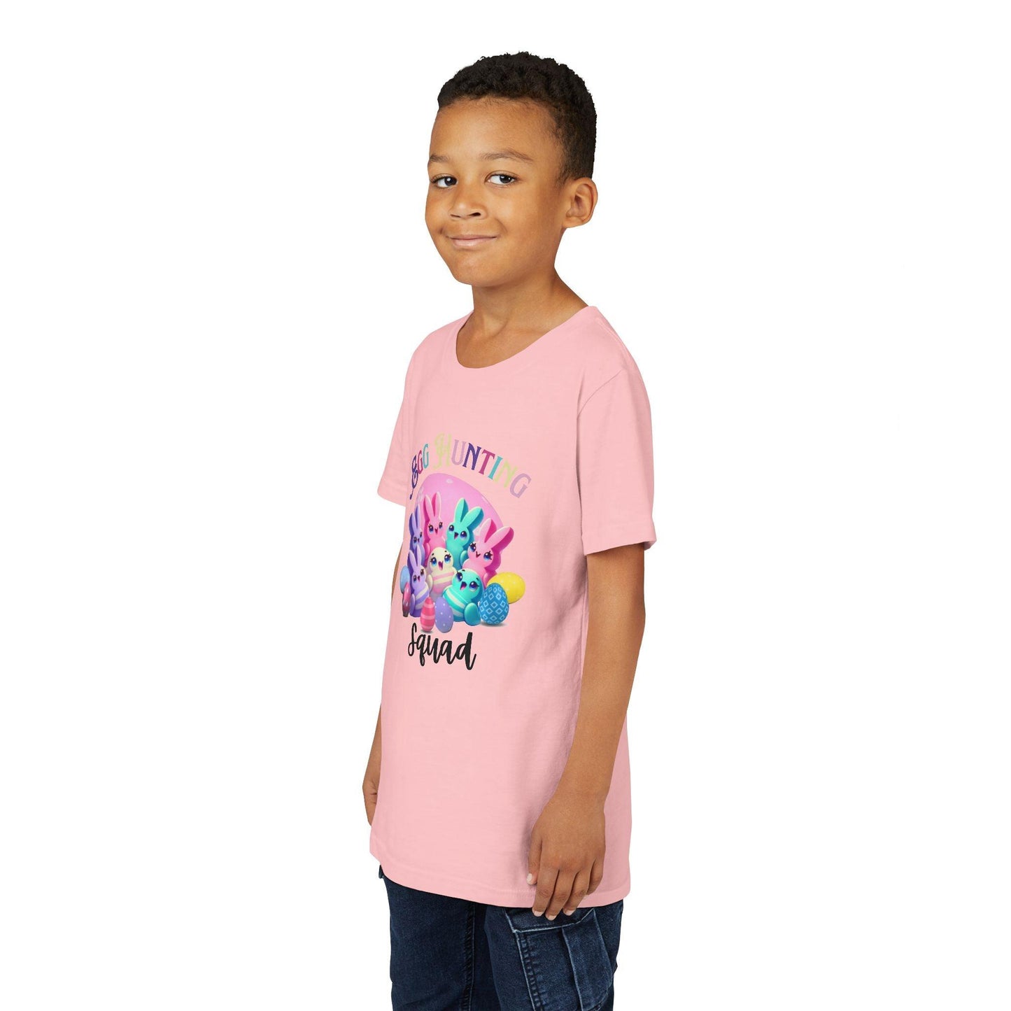 Egg Hunting Squad Youth Tee - 🐣🐰 Hop into Easter Fun! 🐰🐣 - Whippie's