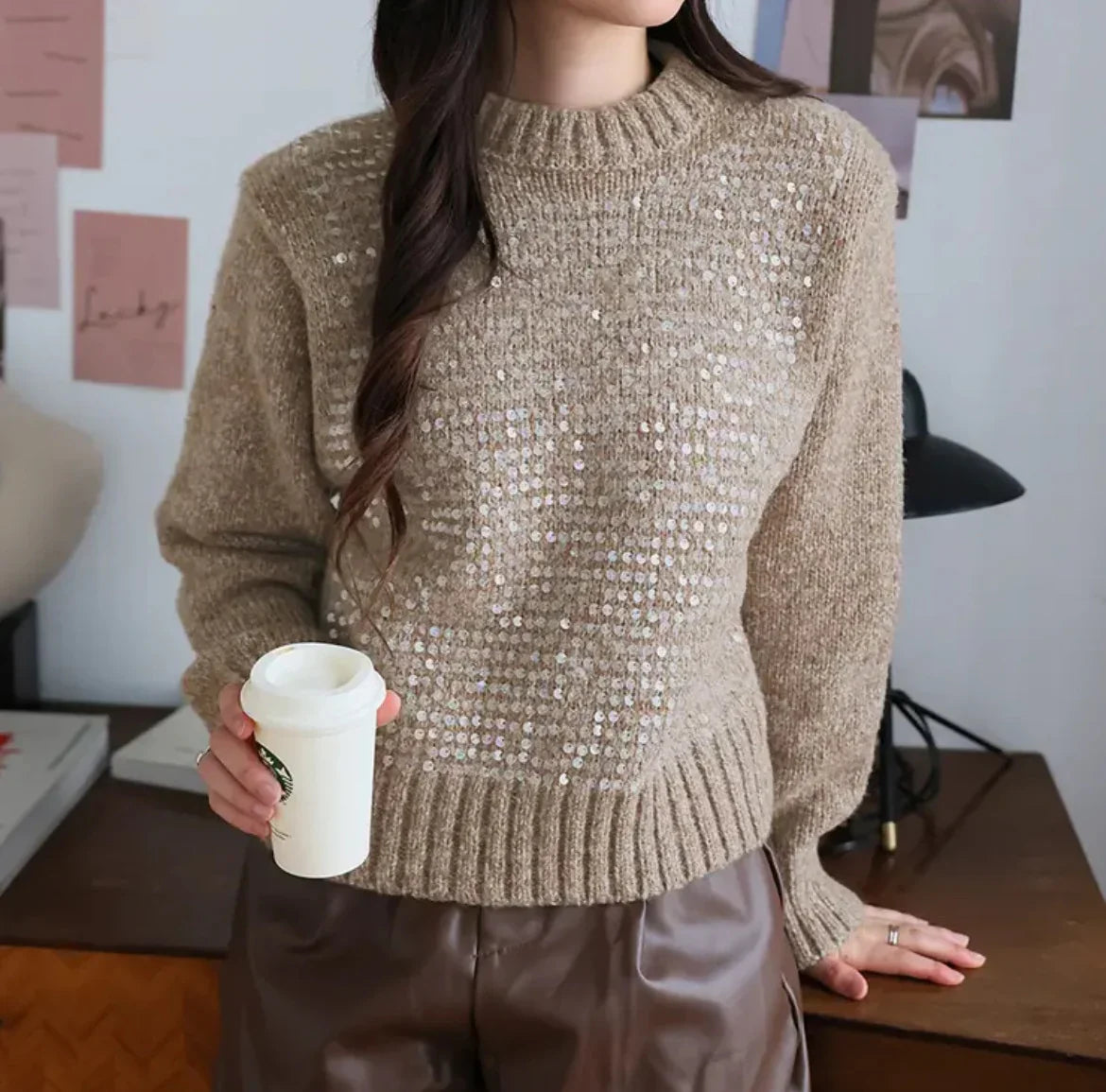 Holiday Sequin Sweater