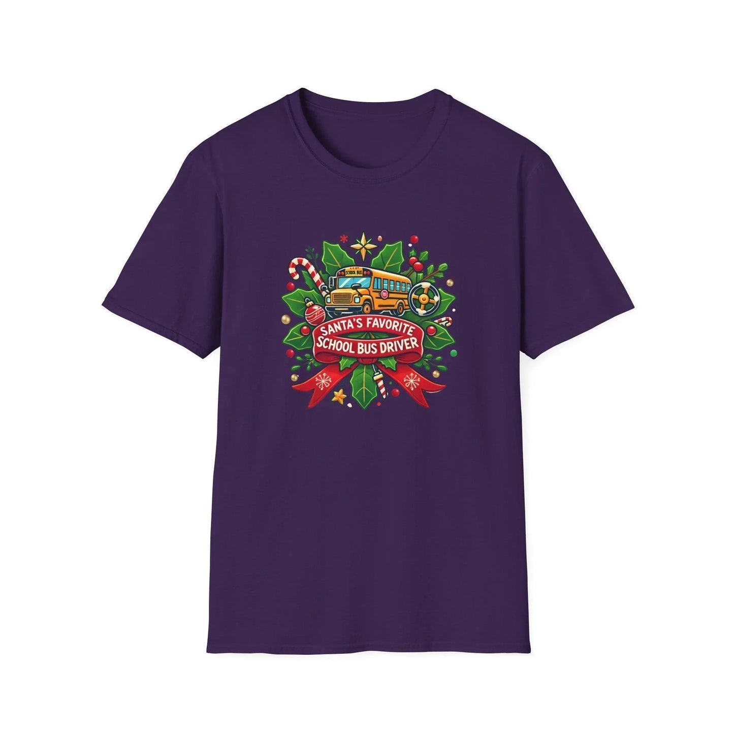 Santa's Favorite School Bus Driver Unisex Tee 🚌🎅 - Whippie's