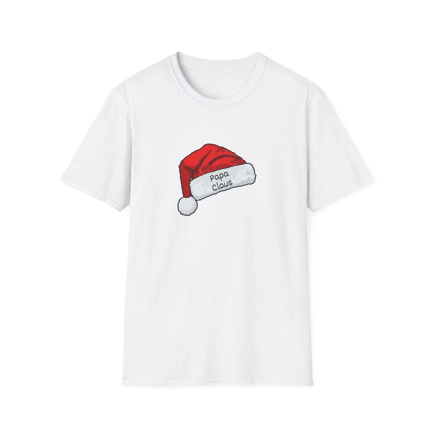 Papa Claus: The Coolest Santa in Town 🎅- Mens Softstyle T-shirt - Whippie's