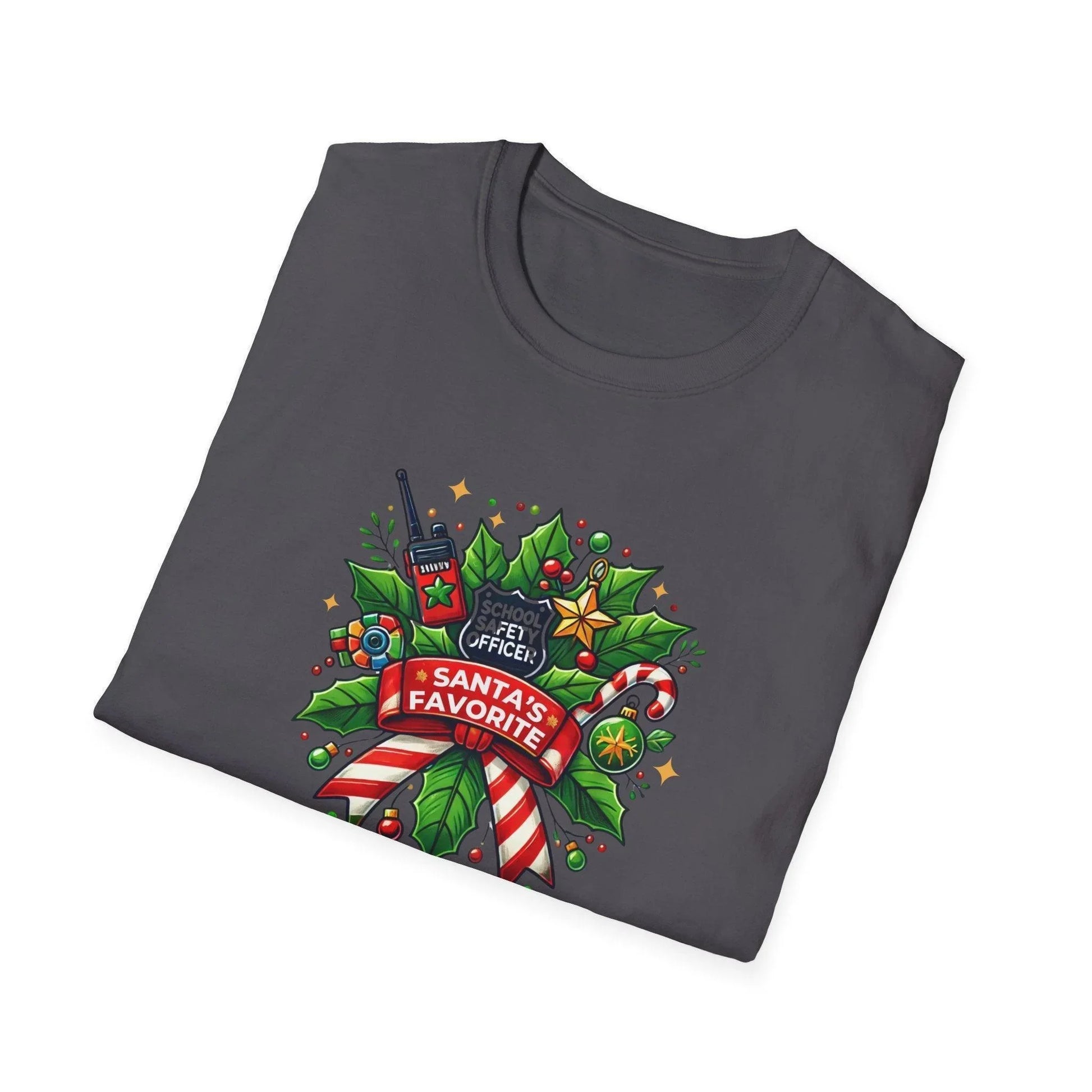 Santa's Favorite School Safety Officer Unisex Tee 🚨🎅 - Whippie's