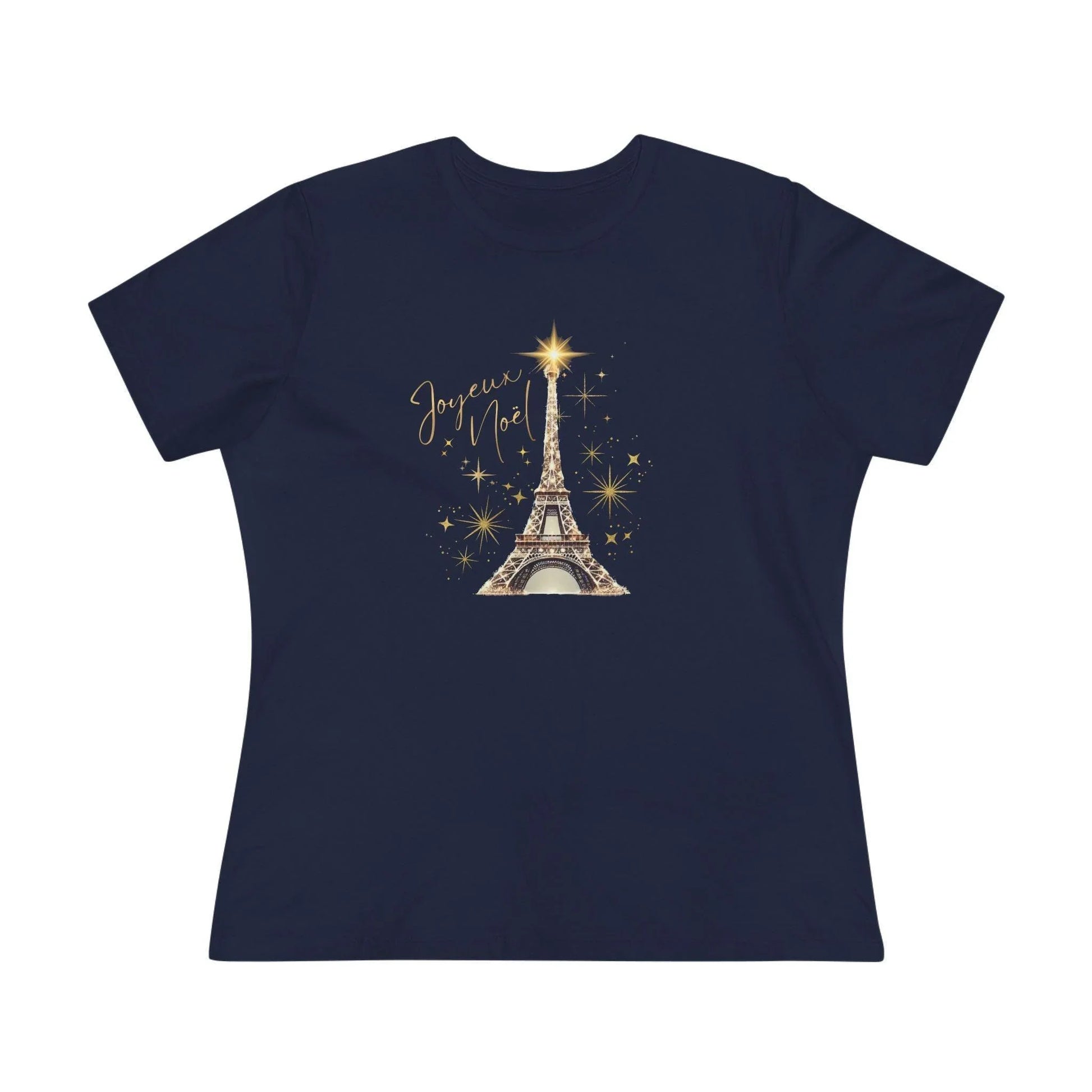 ✨ Joyeux Noël Women's Tee 🗼 A touch of Parisian elegance. - Whippie's