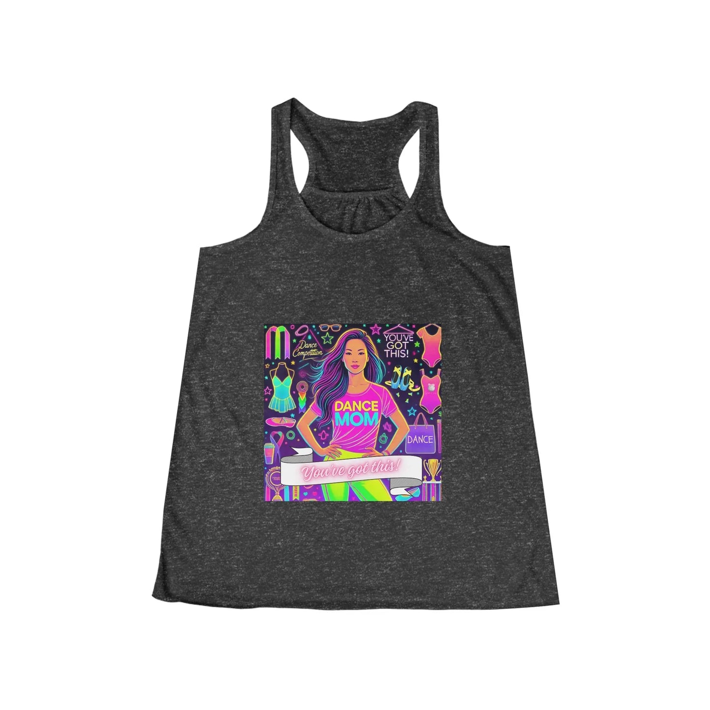 Dance Mom: You've Got This - Asian (Young) Mom - Women's Flowy Racerback Tank - Whippie's