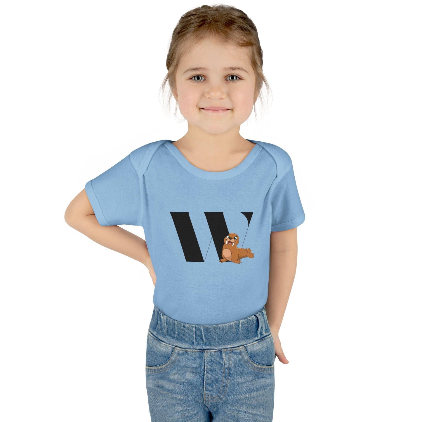 Alphabet Adventures: Letter W - Wonderful Walrus Baby Onesie W is for Wonderful Walrus! - Whippie's