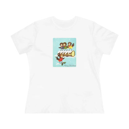 Merry Christmas Song Birds - Women's Tee - Whippie's