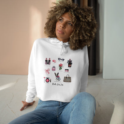 Ooh La La! French Chic Crop Hoodie