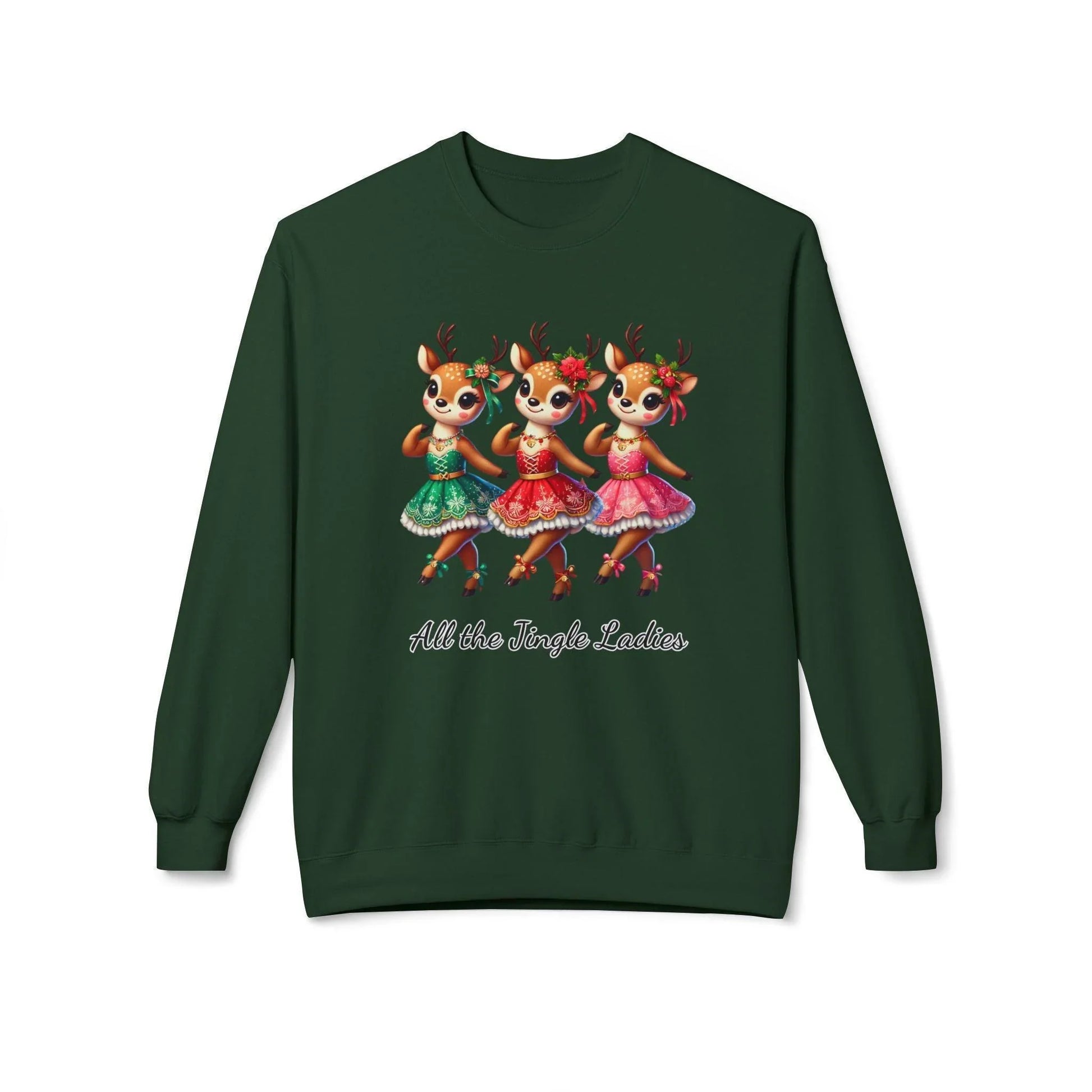 All the Jingle Ladies 🦌 🎅 Unisex Fleece Sweatshirt ✨ - Whippie's
