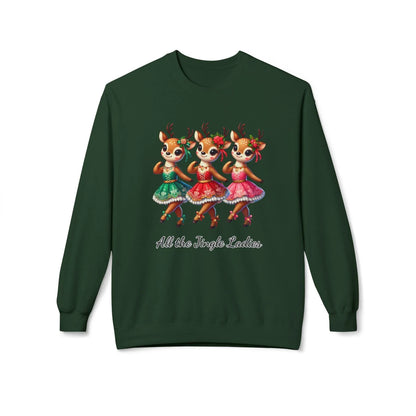 All the Jingle Ladies 🦌 🎅 Unisex Fleece Sweatshirt ✨ - Whippie's