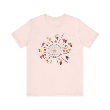 Drinking Around the World Check-Off Unisex Tee - Whippie's