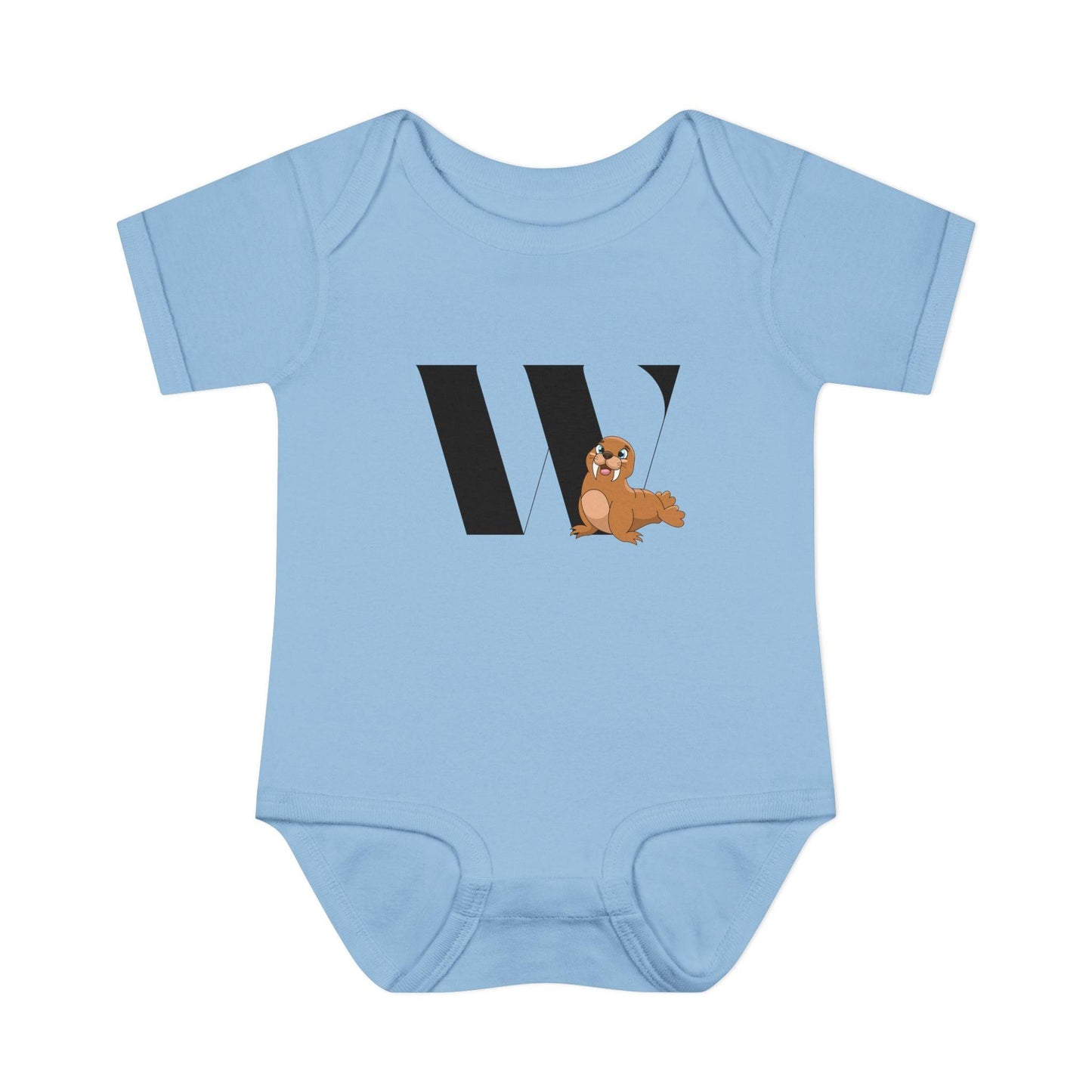 Alphabet Adventures: Letter W - Wonderful Walrus Baby Onesie W is for Wonderful Walrus! - Whippie's