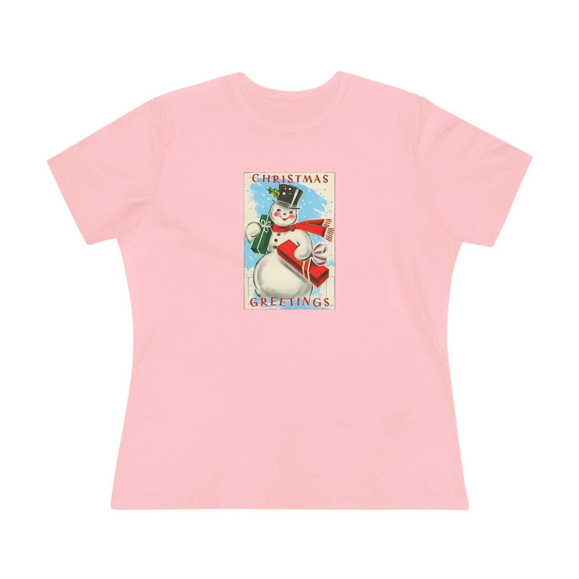 Christmas Greetings - Snowman - Women's Tee - Whippie's