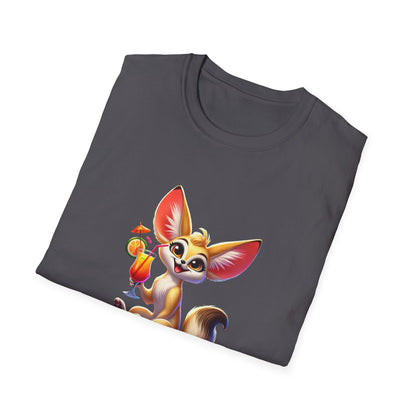 Fennec Fox Cocktail - Cheers to Good Times and Smiles! Unisex T-shirt