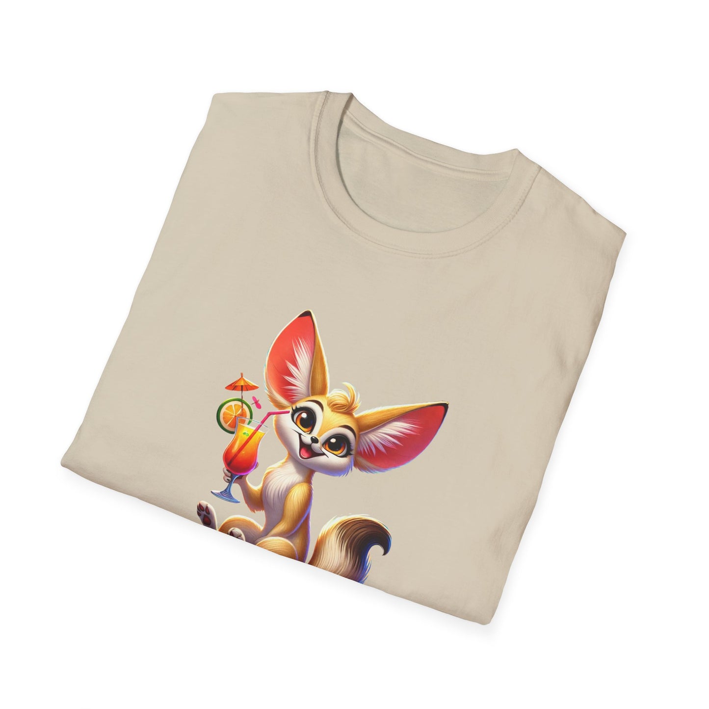Fennec Fox Cocktail - Cheers to Good Times and Smiles! Unisex T-shirt