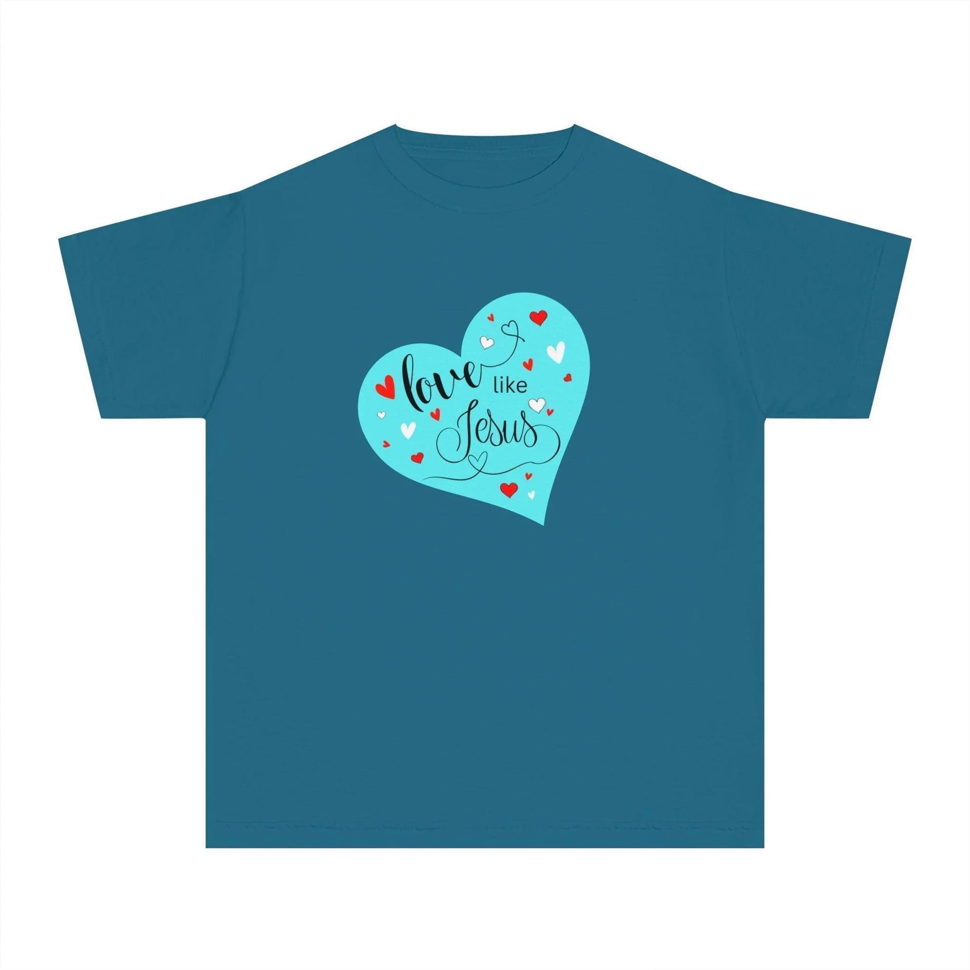 💙 Love Like Jesus ❤️ Youth Midweight Tee ✨ Spread love and kindness. - Whippie's