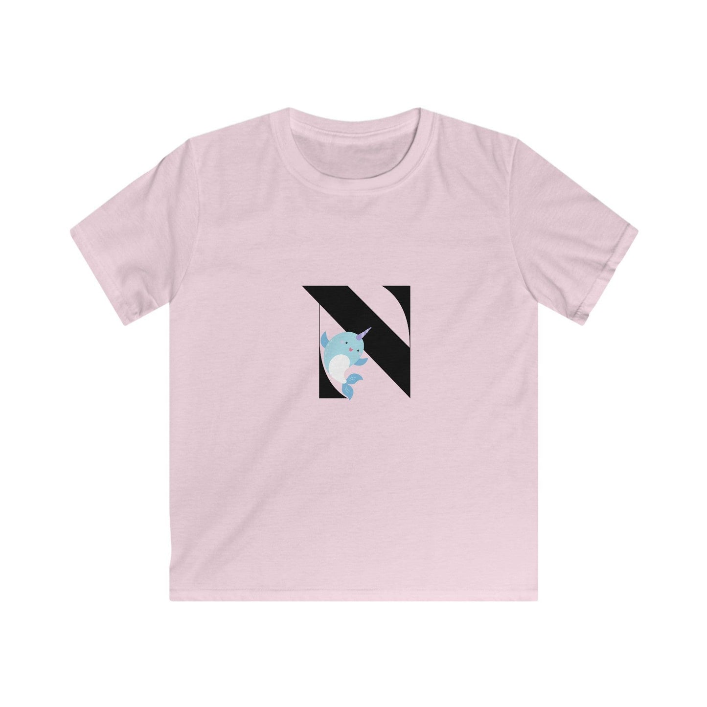 Alphabet Adventures: Letter N - Narwhal Youth T-Shirt - Whippie's