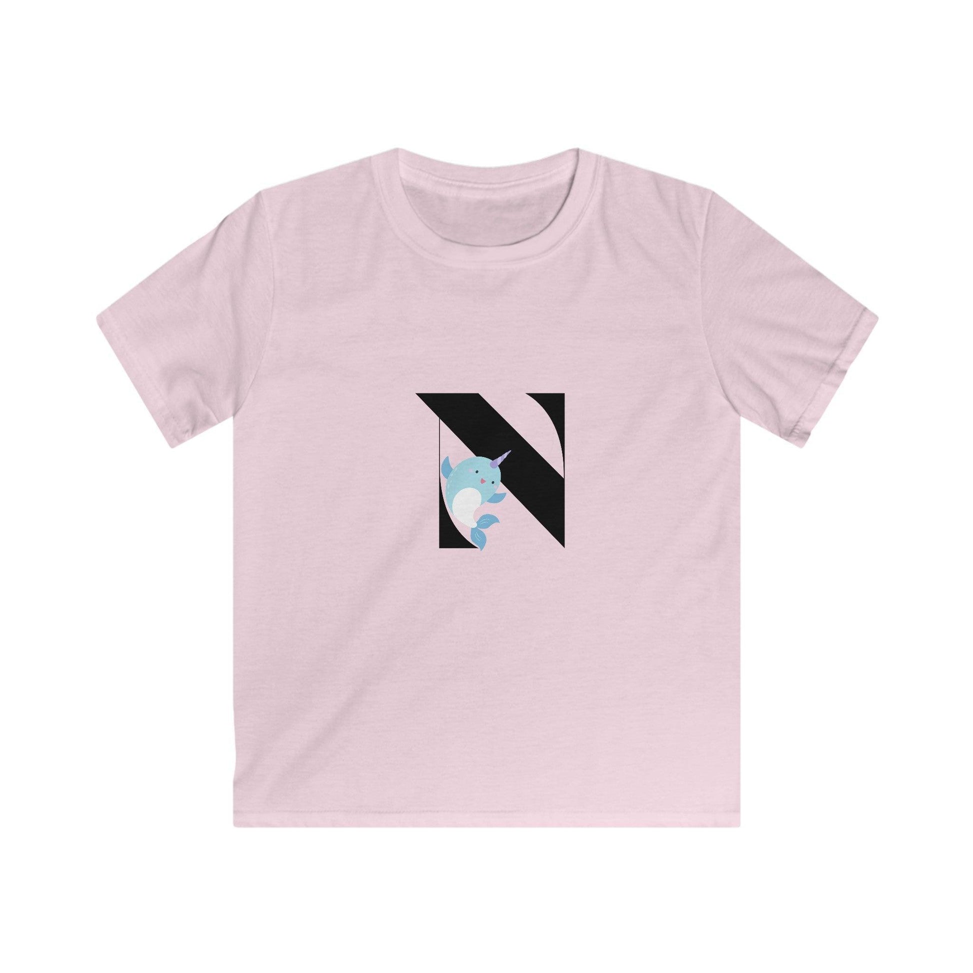 Alphabet Adventures: Letter N - Narwhal Youth T-Shirt - Whippie's