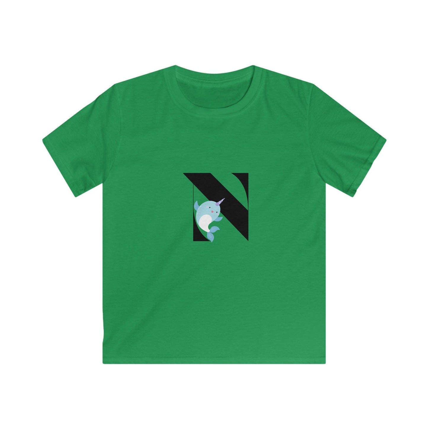 Alphabet Adventures: Letter N - Narwhal Youth T-Shirt - Whippie's