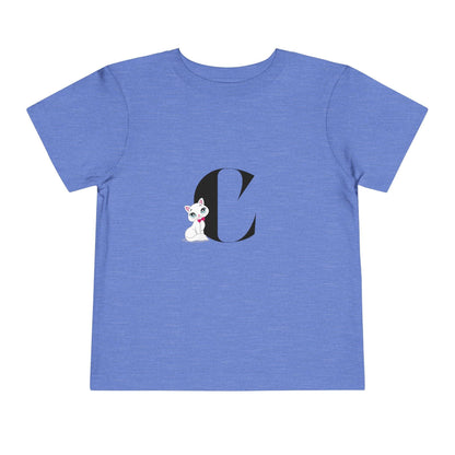 Alphabet Adventures: Letter C - Cat Toddler T-shirt - Whippie's