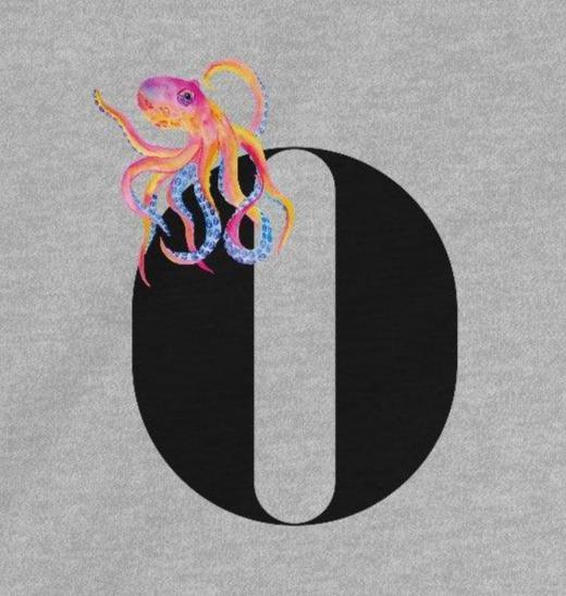Alphabet Adventures: Letter O - Octopus Youth T-Shirt - Whippie's