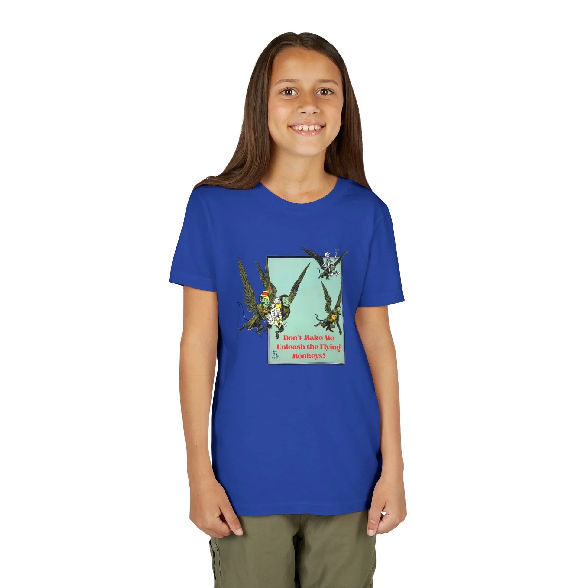 Wizard of Oz Don't Make Me Unleash the Flying Monkeys - Youth T-shirt - Whippie's