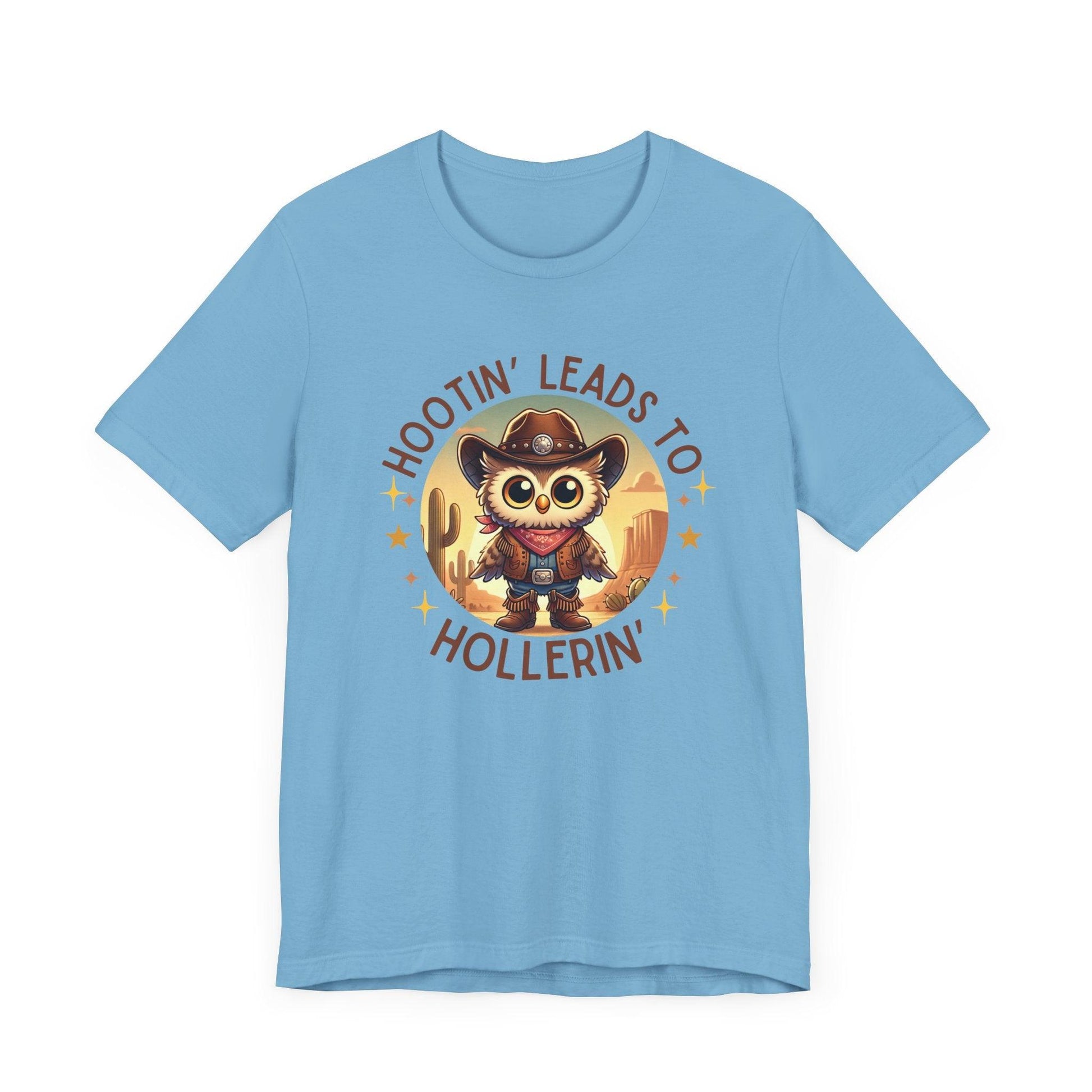Hootin' Leads to Hollerin' - Unisex Jersey Tee - 🤠 Yeehaw! Embrace Your Inner Cowboy/Cowgirl 🤠 - Whippie's