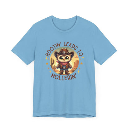 Hootin' Leads to Hollerin' - Unisex Jersey Tee - 🤠 Yeehaw! Embrace Your Inner Cowboy/Cowgirl 🤠 - Whippie's